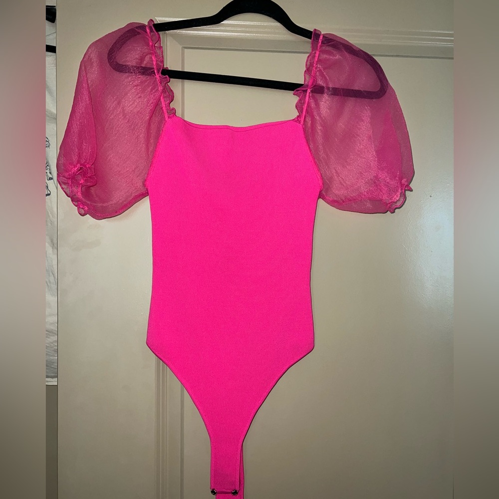 Hot pink bodysuit